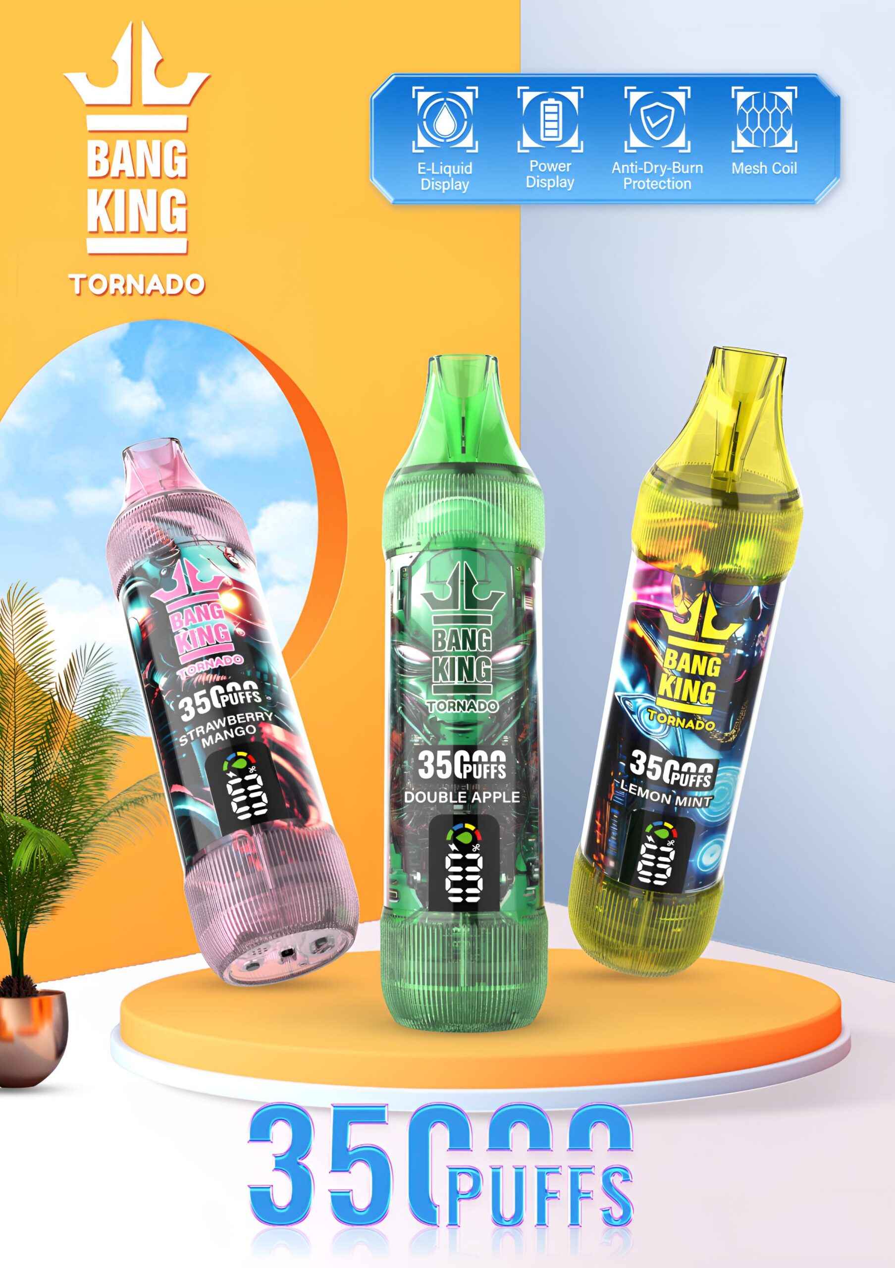 Bang King拋棄式35000口  歐美熱銷王者級一次性