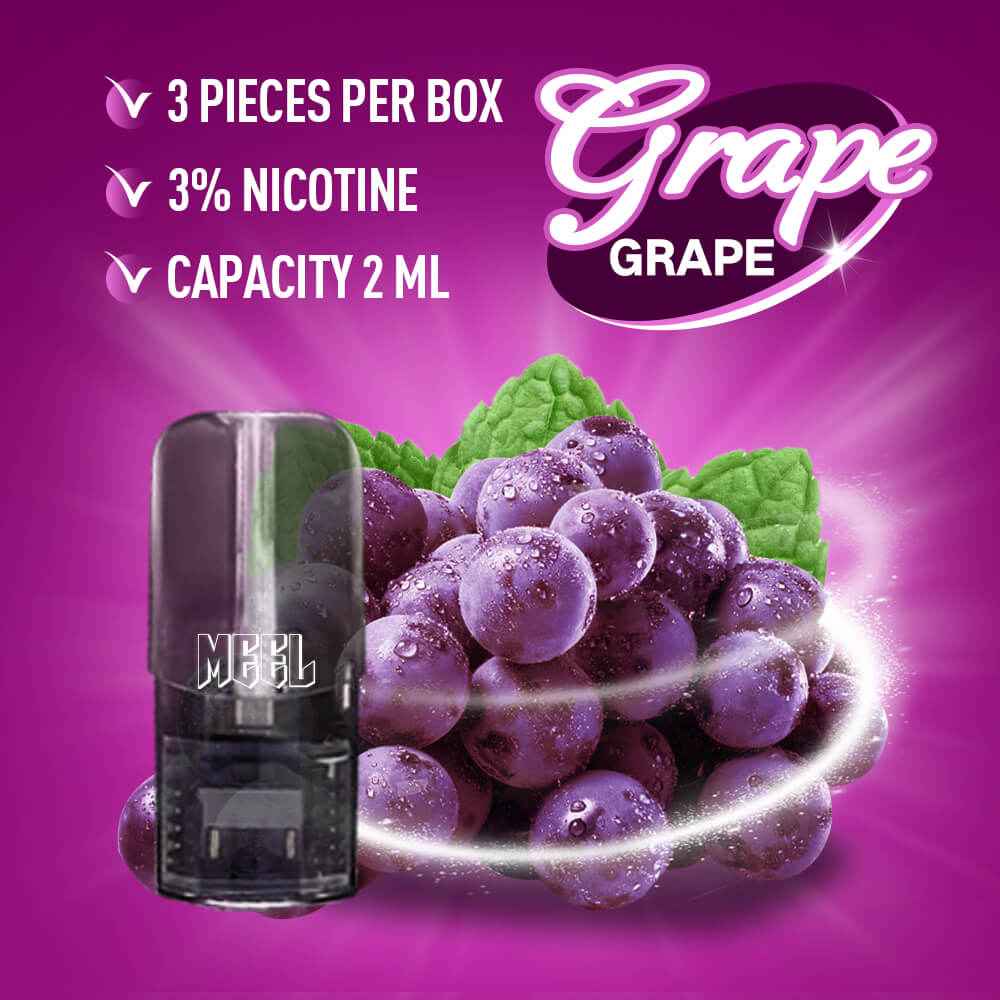 【買5盒贈主機】MEEL一代煙彈 黑色半透霧化倉 一盒3入