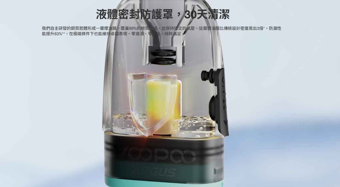 VOOPOO ARGUS 填充空倉 替換成品芯